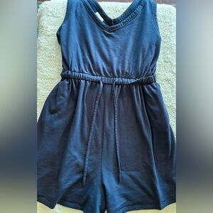 Cotton Navy Romper
